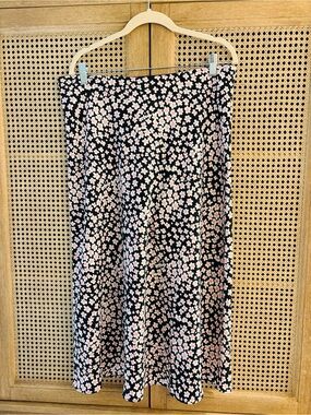 J.Crew Floral Print Pull-on Skirt